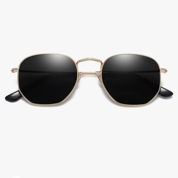 Amazon Accessories - SOJOS Polarized Sunglasses for Women and Men Small Hexagonal Mirrored Lens
